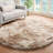 Ebern Designs Soft Fluffy Tie-Dyed Beige Shag Area Rug for Living Room Bedroom Nursery Kids Room-1164655162-1164655153