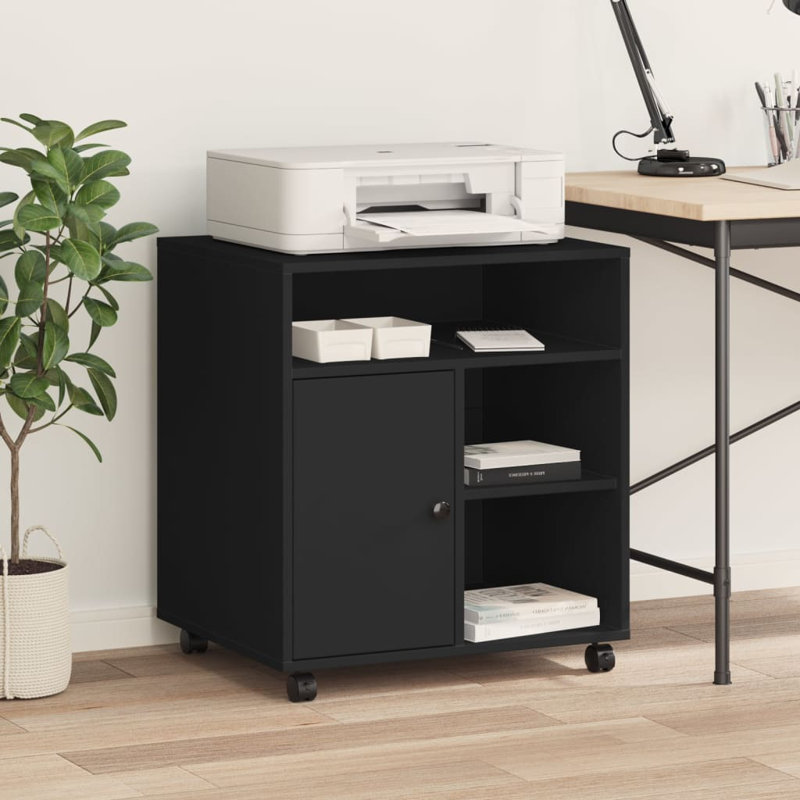 67cm H x 60cm W Printer Stand, Black