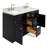 Hamlet 61'' Double Bathroom Vanity with Carrara Marble Top-309011833