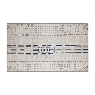 Machine Washable Gray Area Rug