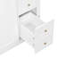 Meuble-lavabo en MDF blanc avec rangement-63089542