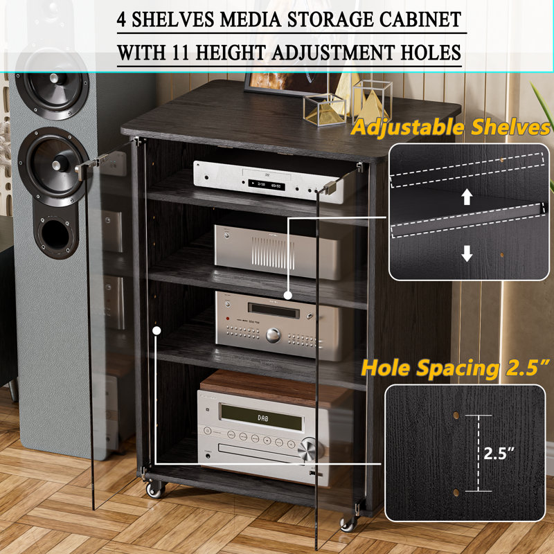 33.3'' H Media Cabinet