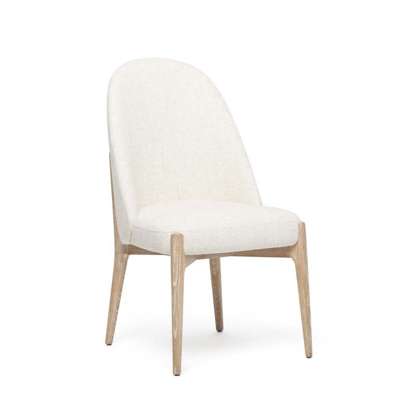 Oakley Upholstered Dining Chair, Whitewash