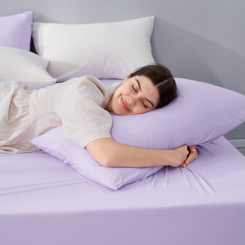 Taie d'oreiller, Mauve, Taie d'oreiller pour lit simple