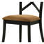 Ensemble de 2 chaises d'appoint en cuir Hillary Aire