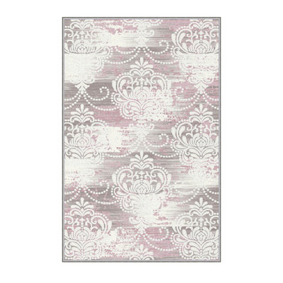 Premium Polyester Area Rug (5.2 x 7.5 ft), 1% Antibacterial, Non-Slip Underside, .3 in Pile Height | Machine Washable, 3D Digital Print, Durable Woven Carpet | Ideal for Living Room, Bedroom & Dining Spaces