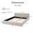 Low Profile Grounded Chenille Upholstered Platform Bed with Headboard, No Box Spring Needed-95756493-86317123