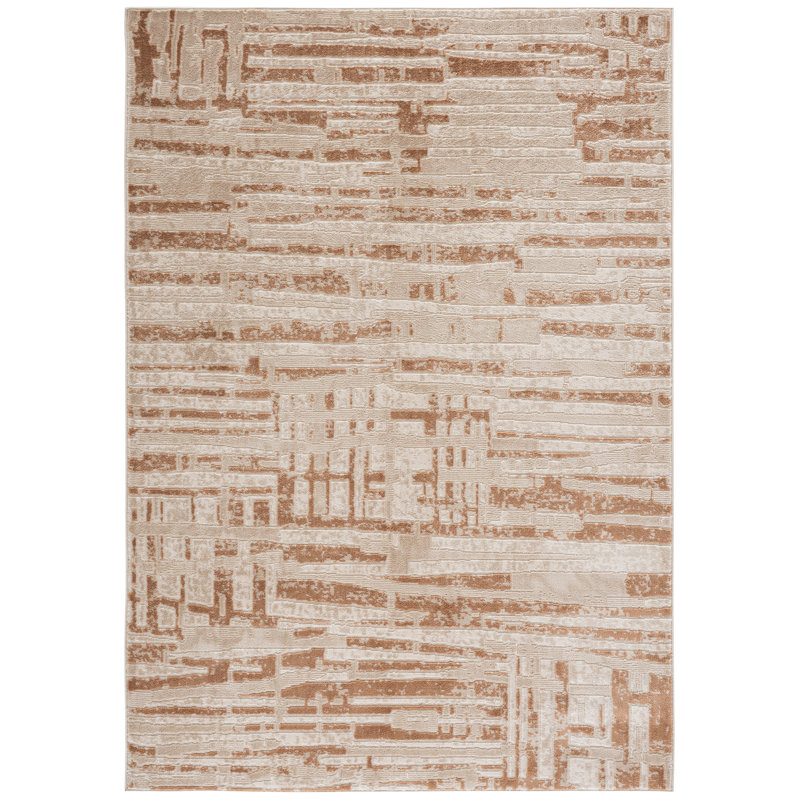 Tapis d'intérieur abstrait Madrid Performance, 5'-3" x 7'-6" Rectangle