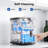Simzlife 35 Lbs. Daily Production Nugget Stainless Steel Kitchen Countertop Ice Makers, Chewable Ice Maker Machine for Camping and Party