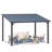 Hardtop Gazebo With Galvanized Steel Sloping Roof-114765133