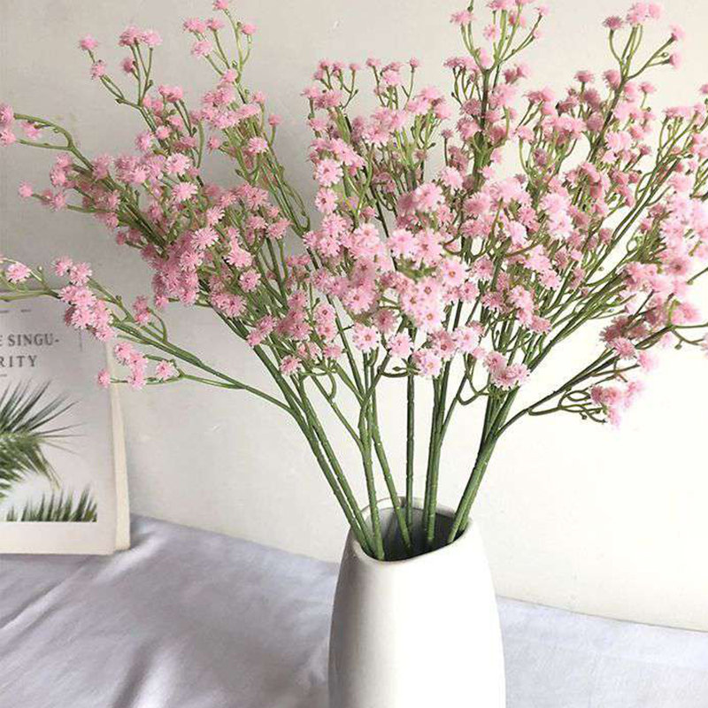Arrangement floral Baby's Breath, Rose, H 23,63 po x l 3,9 po x P 3,9 po