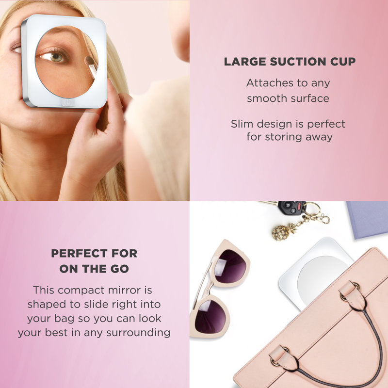 Elegant Round Countertop LED Magnifying Makeup Mirror