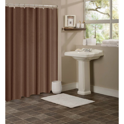 Anghard Waffle Weave Shower Curtain