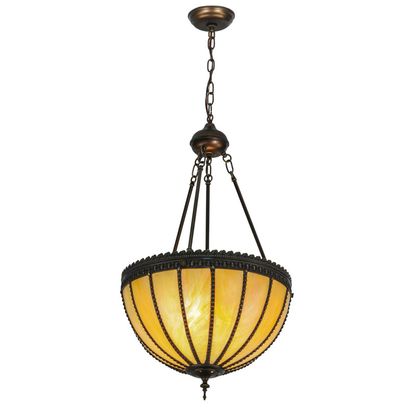 Luminaire suspendu pour cuve simple 3 lumières Gothic, H 70 po x l 17,5 po x P 17,5 po
