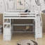 Lit mezzanine double avec bureau et tablettes-1244793370