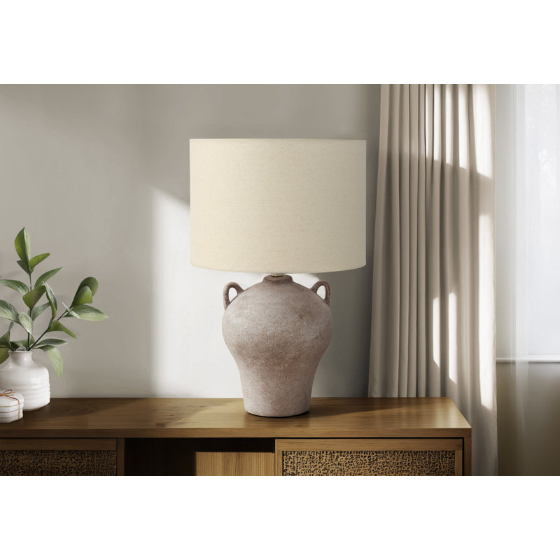 Lighting, 22"h, Table Lamp, Ceramic, Beige Shade, Transitional, Beige
