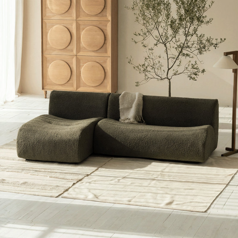 Causeuse modulaire Boneless (sans accoudoirs), Ours en peluche vert