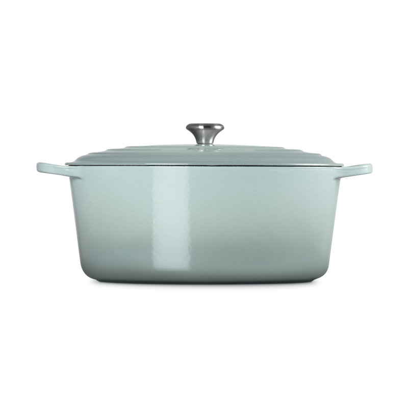 Le Creuset Enameled Cast Iron Signature Oval Dutch Oven, 15.5 Qt., Gray