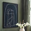 Shapes and Night Sky I, reproduction encadrée - bois massif-308481216-308481223