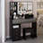 41" Vanity Table With LED Mirror And Storage For Large Space-1328815000