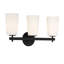 Fixation murale 3 lumières en chrome poli-70751674