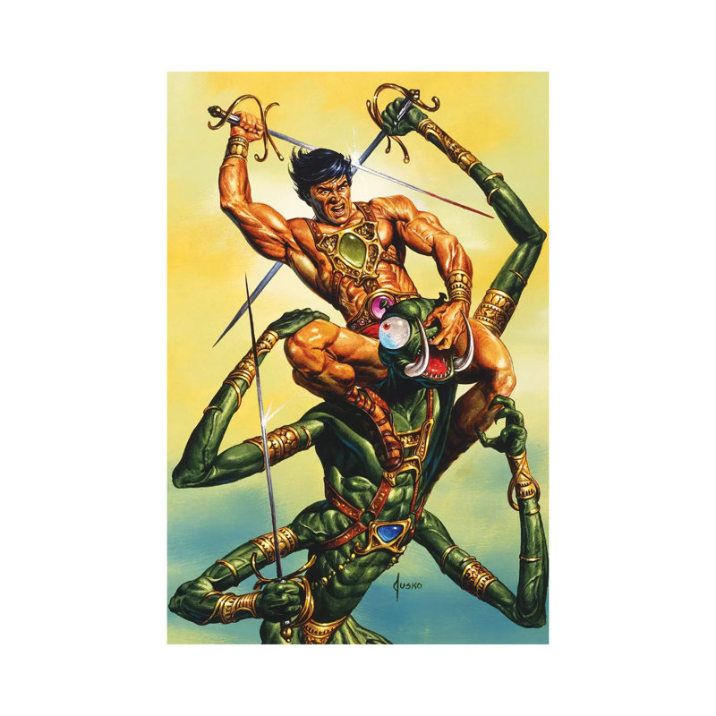 The Battle With Zad by Joe Jusko - Wrapped Canvas Print, 30.48 cm H x 45.72 cm W