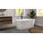 CELESTE 67"x32" Freestanding PURE AIR® Chromatherapy Bath Center Drain with Chrome & White Toe Tap Drains-113257852