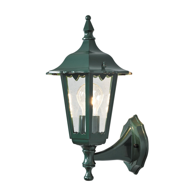 Firenze Outdoor Wall Lantern, Green