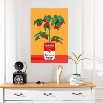 Art contemporain rétro, plante rétro