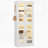 67" Tall Bookcase With Doors, LED And 8 Adjustable Shelves Storage Cabinet For Living Room-1232062657