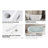 59'' acrylic freestanding bathtub with unique diamond pattern design: spacious oval shape