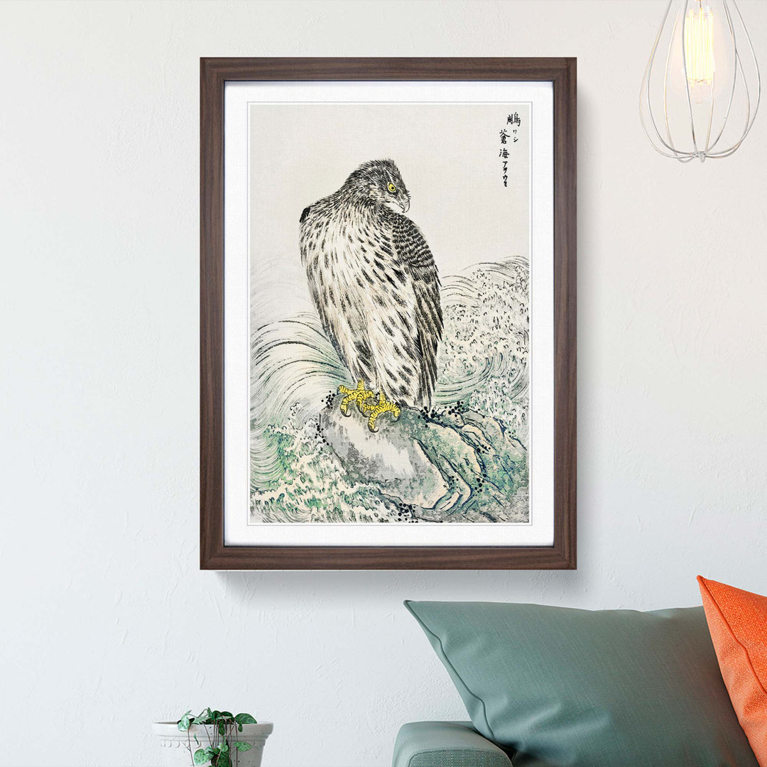 Japanese Golden Eagle by Numata Kashu - Framed Print