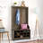Flatiron Hall Tree 38'' Wide with Bench and Shoe Storage-2059861505