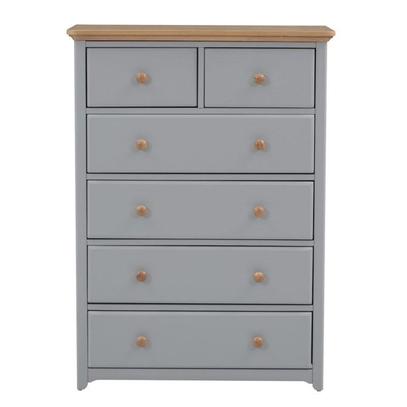 Vergilica 35'' W 6 - Drawer Dresser, Gray