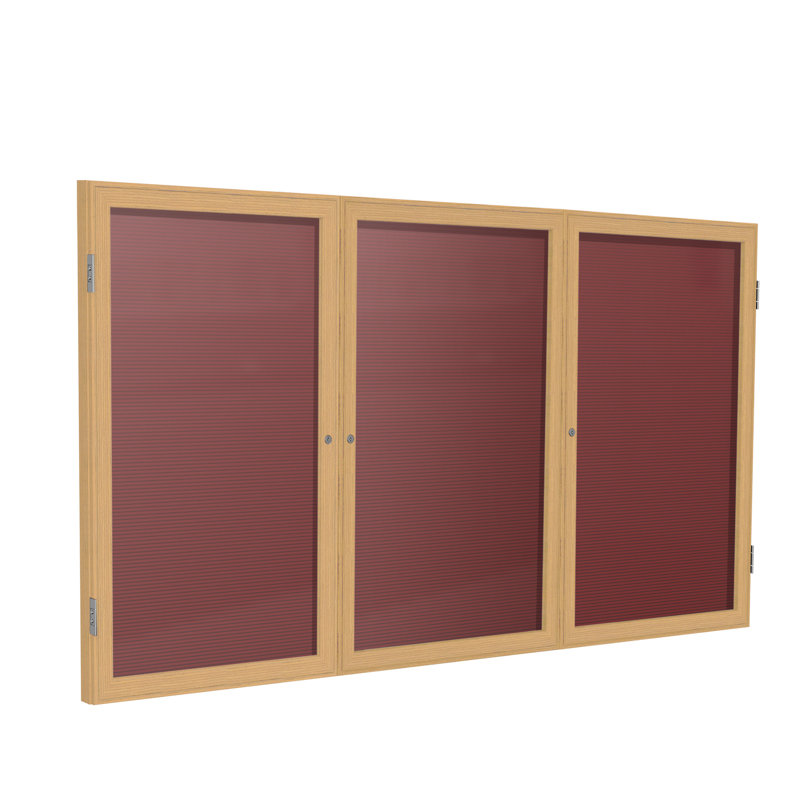 Plaque d’armoire fermée, H 48 po x l 96 po x P 2,25 po, Chêne, Bourgogne
