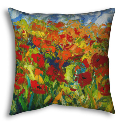 Throw Pillow, Spring Fling by Jeff Boutin