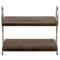 Williston Forge Jaevaughn Wood Tiered Stand