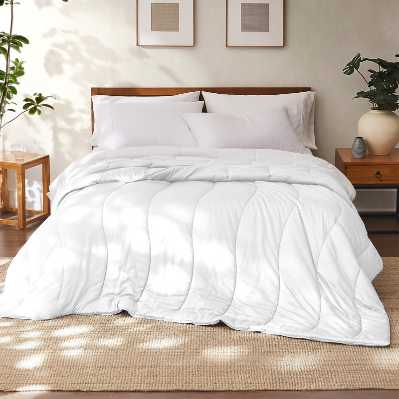 Modern Threads TENCEL Lyocell Luxury Ultra Soft Down Alternative Comforter, Queen Comforter, White