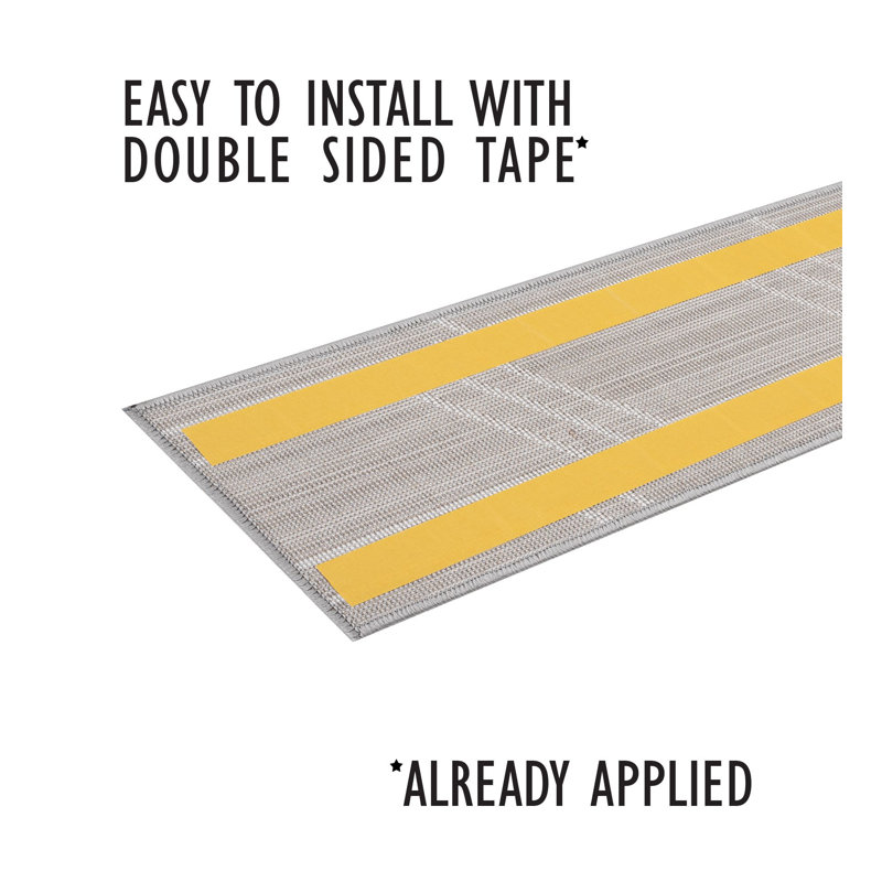 Tapis d'escalier intérieur antidérapant 9 po x 28 po Alije