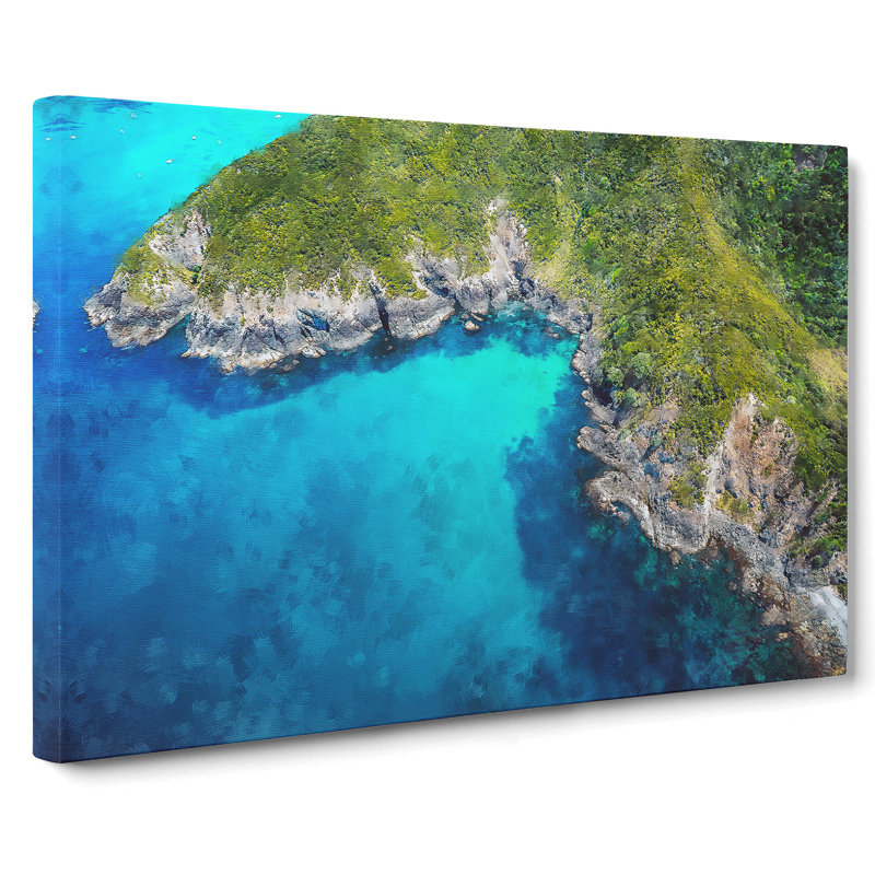 Bay Of Islands In New Zealand - Wrapped Canvas Print, 40cm H x 60cm W x 3cm D