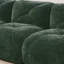 Canapé désossé en forme de U, tissu de velours doux, conception touffetée, éponge haute densité 32D, aucun assemblage requis, fond ergonomique, conception antidérapante, repose-pieds mobiles pour les chambres à coucher, vert
