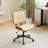 PU Trapezoid Curved Back Swivel Office Chair-937746538