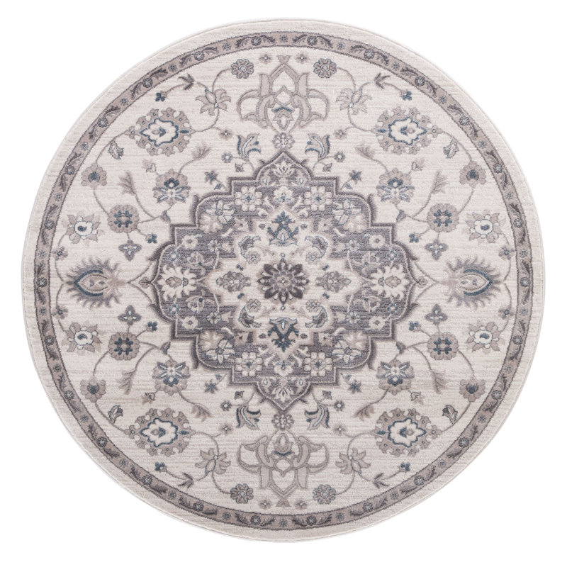 Oriental Indoor Rug, Round 5'