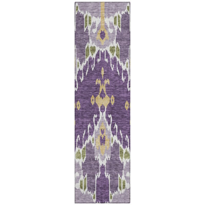 Washable Ikat Indoor / Outdoor Rug