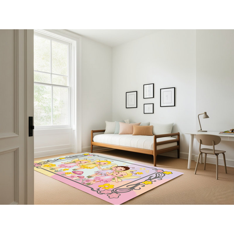 Tapis fantaisie East Urban Home, Rectangulaire 2 pi x 3 pi