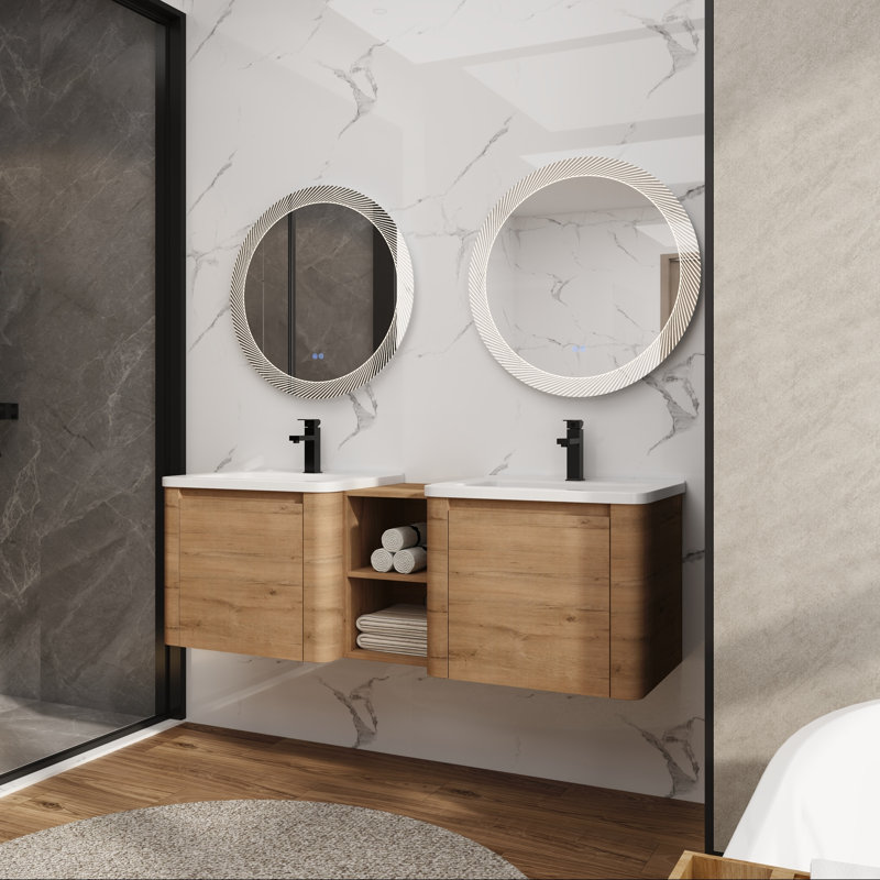 Bathroom Vanity with Top, 60"