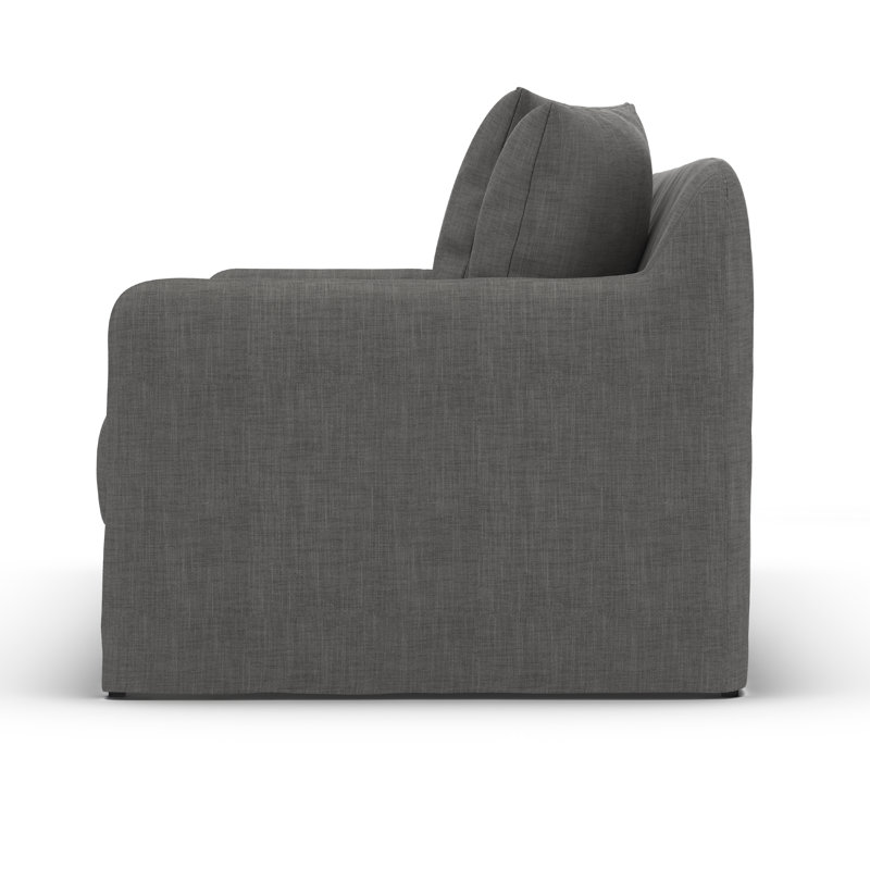 Falkland Crinela Outdoor Sofa-92"-Faye Sand, Charcoal