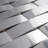 Iron 11.23 in. x 12.8 in. Brick Joint Matte Stainless Steel Mosaic Tile