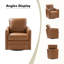 Fauteuil demi-tonneau pivotant de 27,8 po Amany-104239584