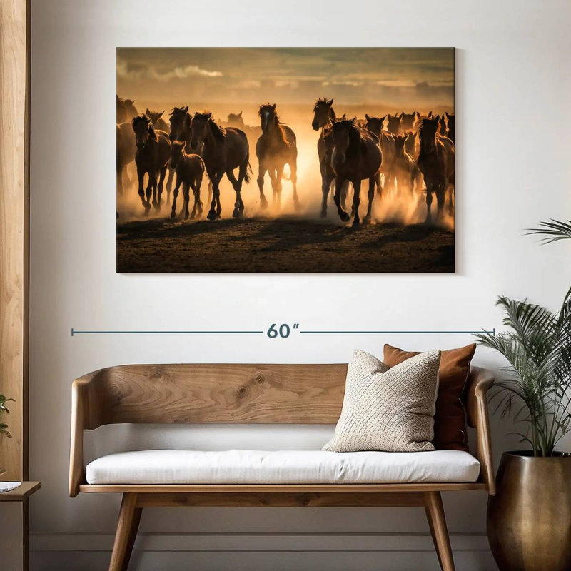 Chevaux de la Cappadoce Brampt, H 32 po x l 48 po